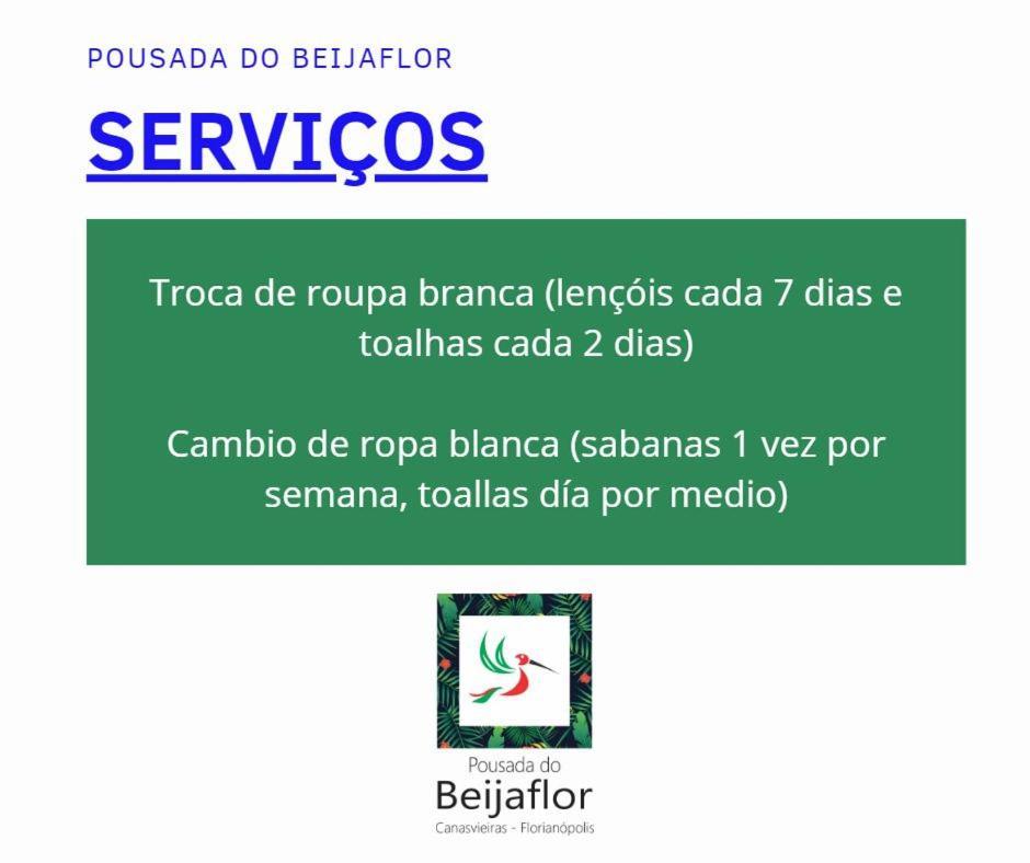 Pousada Do Beijaflor Florianópolis Exteriér fotografie